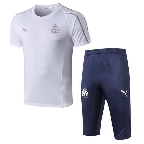 Trikot Trainingsshirt Marseille Komplett Set 2018-19 Weiß Lila